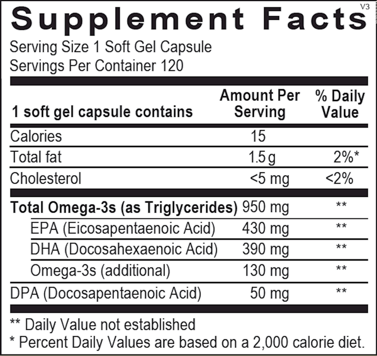 Orthomega 820 Capsules 120 gels